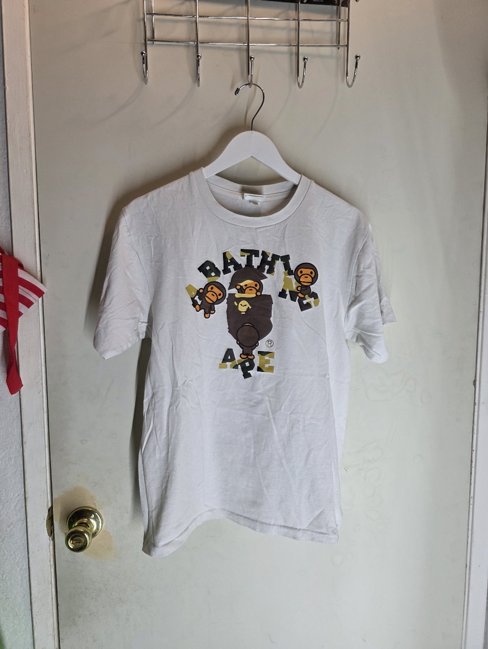BAPE A Bathing Ape Camo College Milo Tee